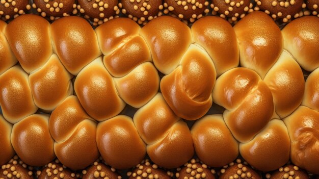 Freshly baked challah horizontal background