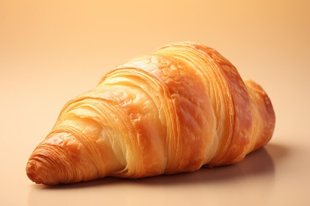 Freshly baked croissant just out of the oven