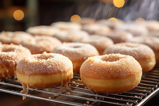 Freshly Baked Donuts Photography