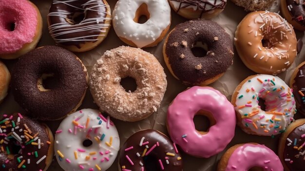 freshly baked donuts