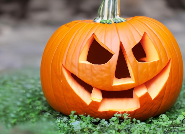 Freshly Carved JackoLantern Pumpkin