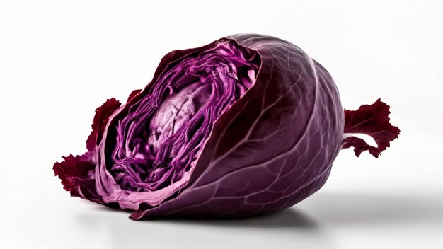 Freshly cut purple cabbage ready to be savored