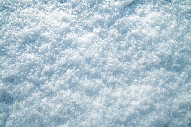 Freshly fallen white snow winter natural background