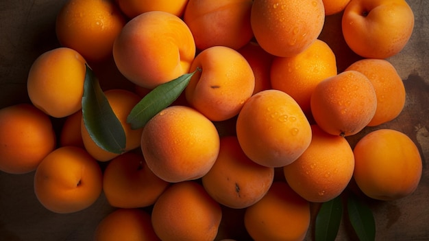 Freshly harvested Apricots