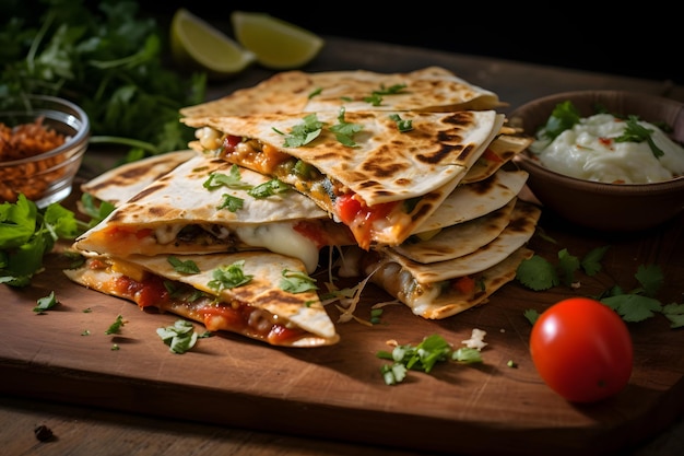 Freshly Made Quesadillas