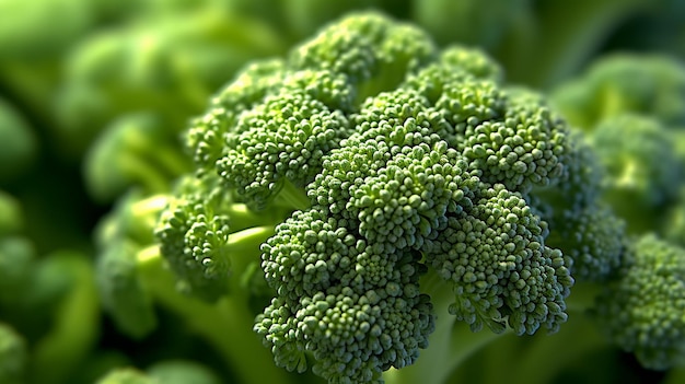 Freshly picked broccoli from the cabbage family