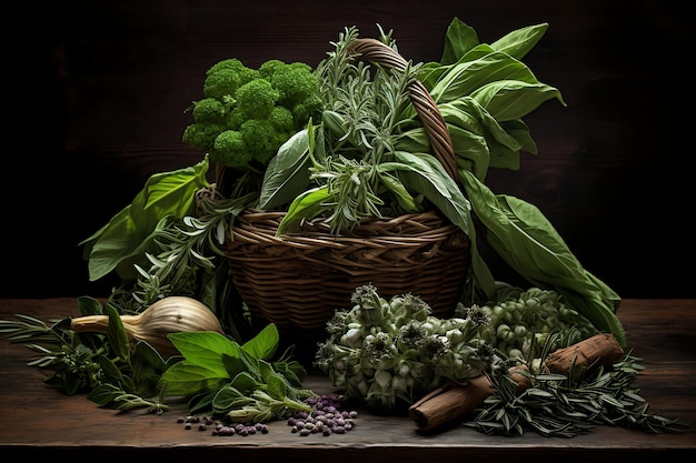 Freshly Picked Herbs