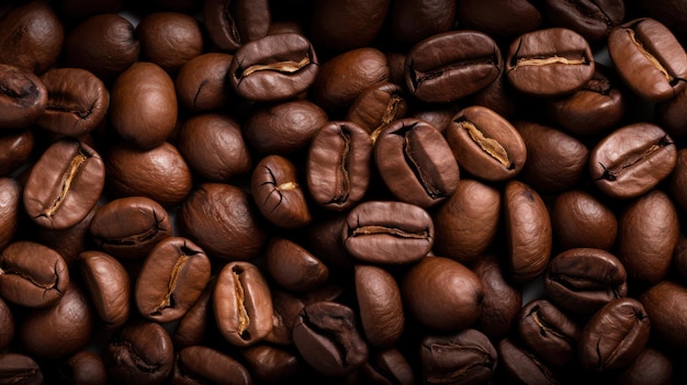 Freshly Roasted Coffee Beans Background