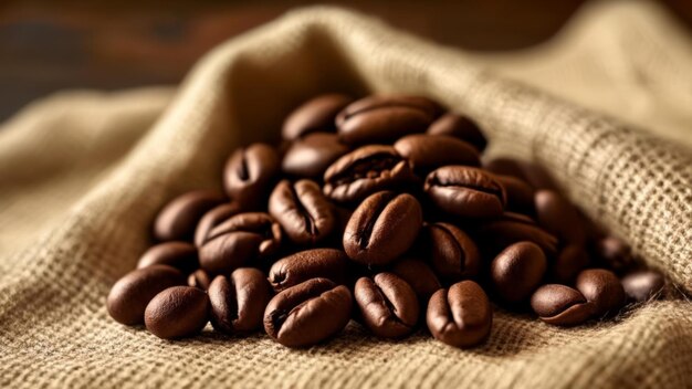 Freshly roasted coffee beans ready to brew