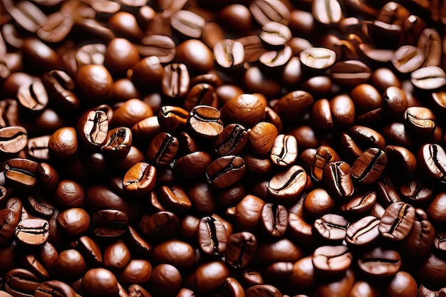 Freshly Roasted Coffee Beans Ready for a Delicious Drink Generative AI