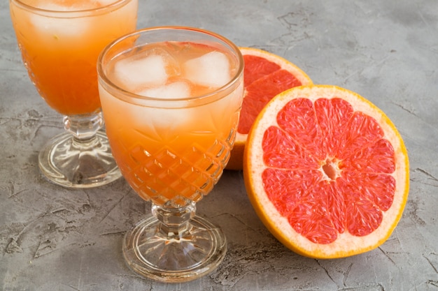 Freshly squeezed grapefruit juice.