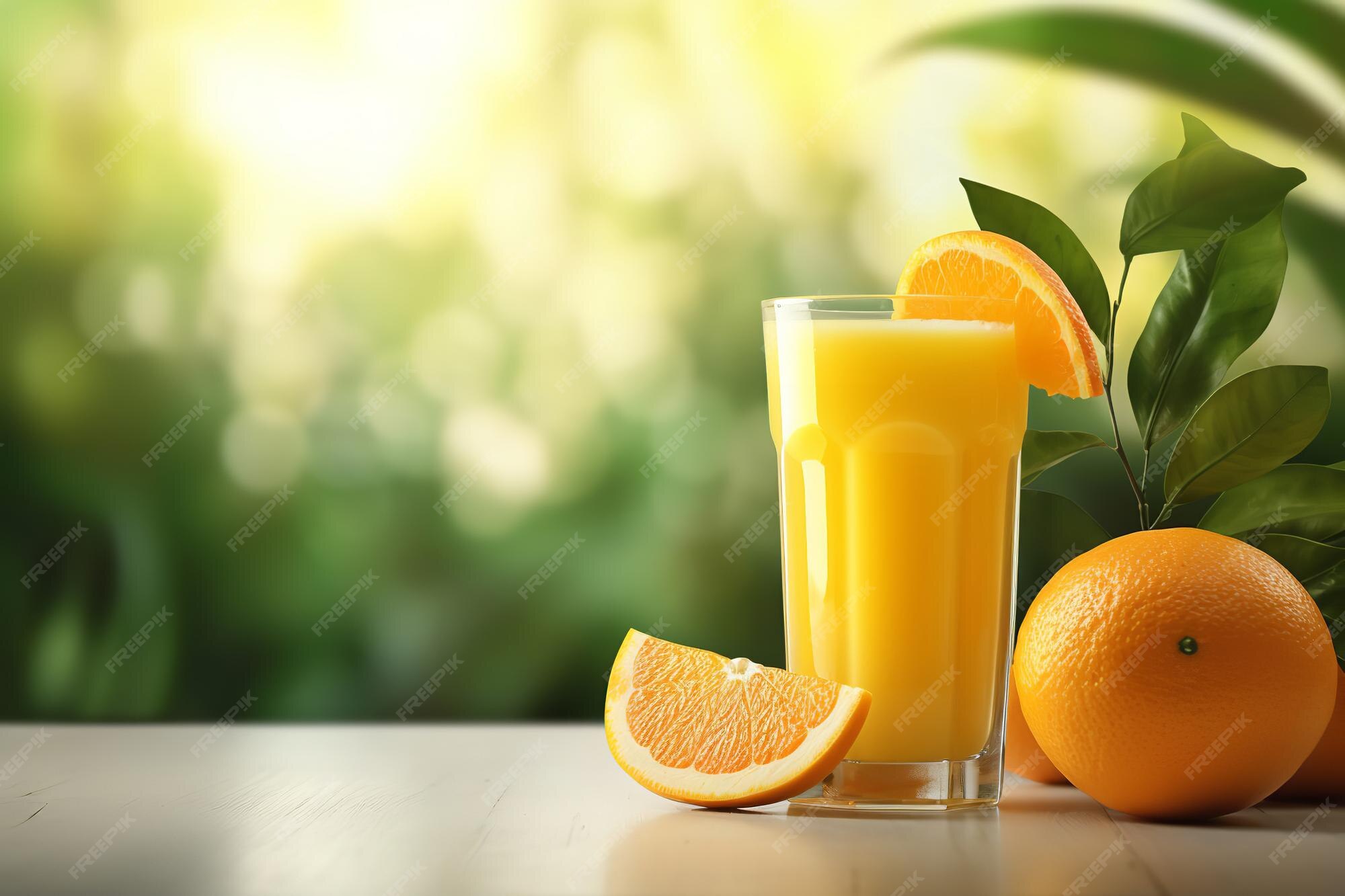 premium-ai-image-freshly-squeezed-orange-juice-in-the-morning-sunlight