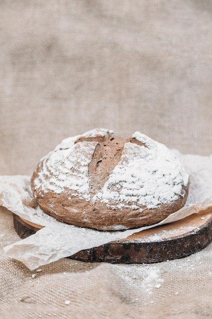 Freshly and tasty baked traditional rye bread