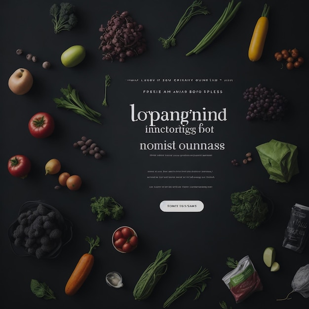 Freshness food webste template design