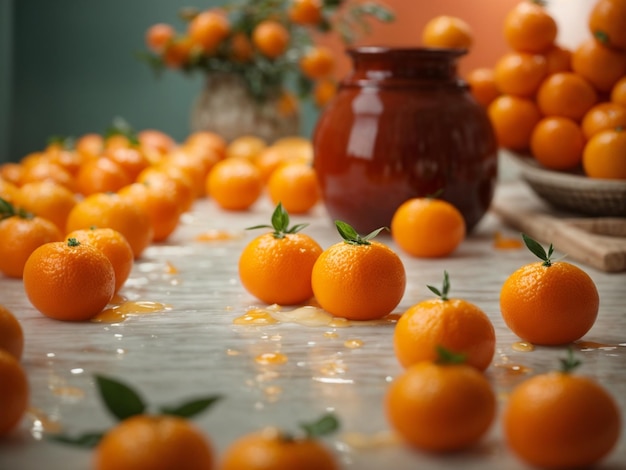 Freshness and Nutrition Citrus Delight in Vibrant Orange Color