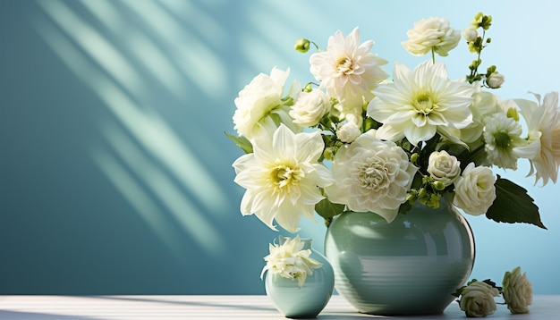 夏の新鮮さは花瓶の中に 自然のエレガントな贈り物 AIによって生成された