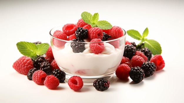 Freshness and sweetness berry fruit on a white background