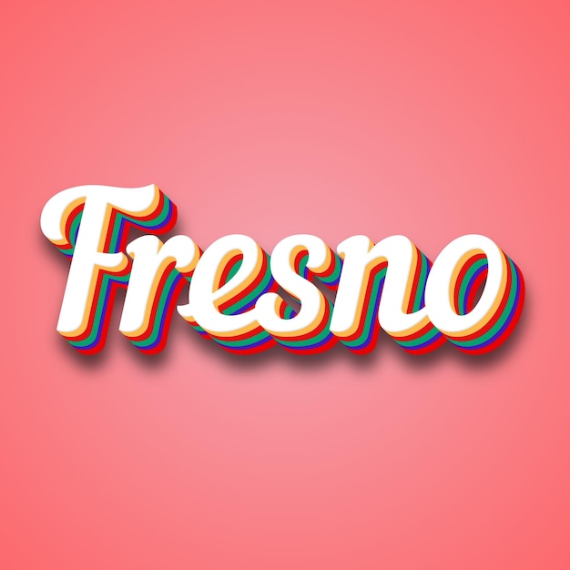 Fresno tekst effect foto afbeelding cool