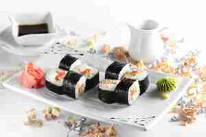 Photo frest and tasty sushi