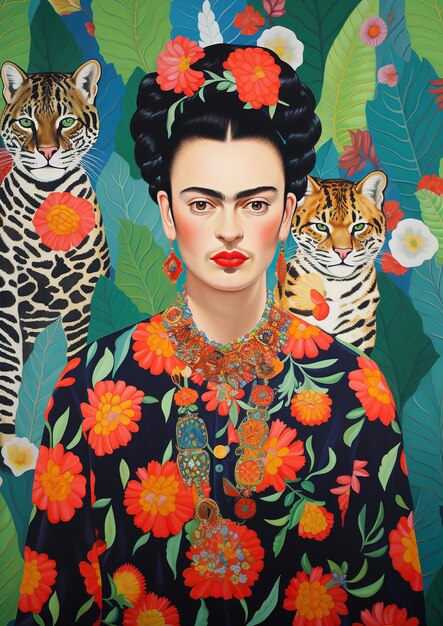 Frida kahlo by yayoi kusama