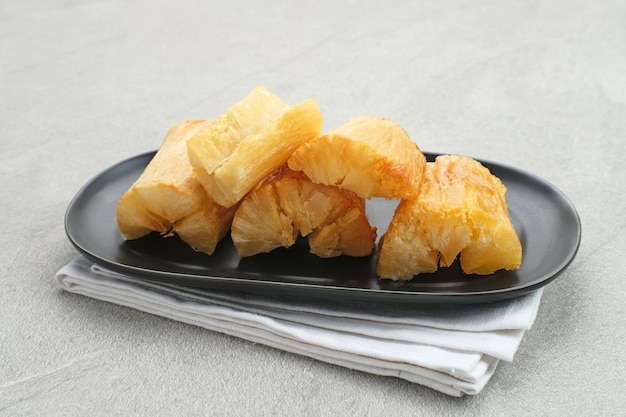 Fried Cassava or Fried Cassava is a traditional Indonesian snack Selected focus