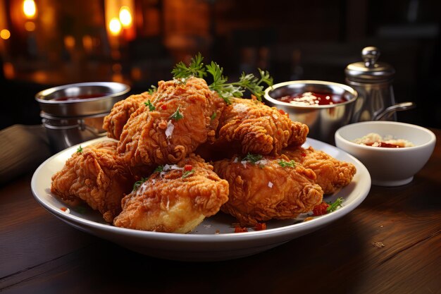 Fried chicken delicious food