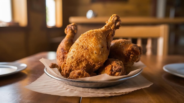 Fried chicken inwood table