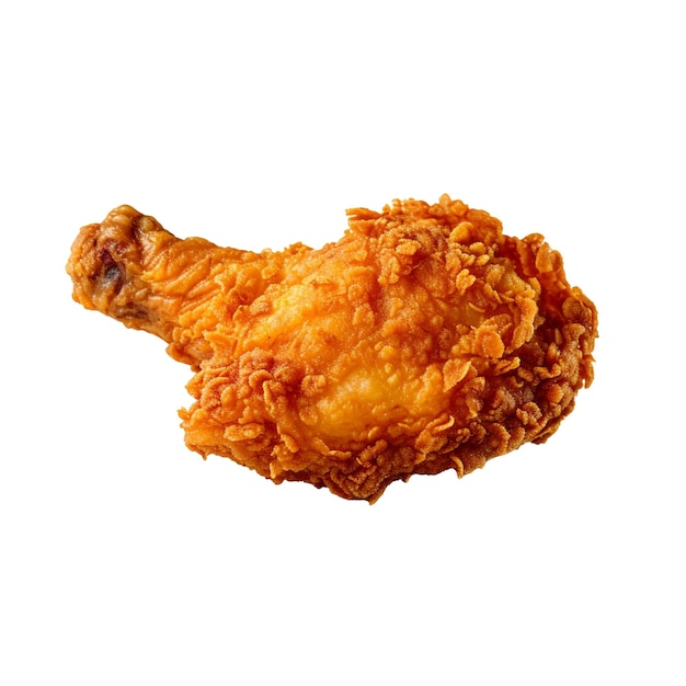 Fried chicken isolated on background with Generative AI