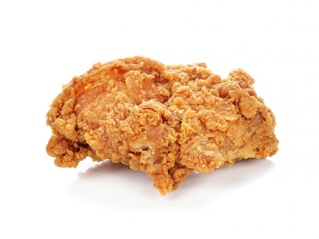 Fried chicken isolated on white background