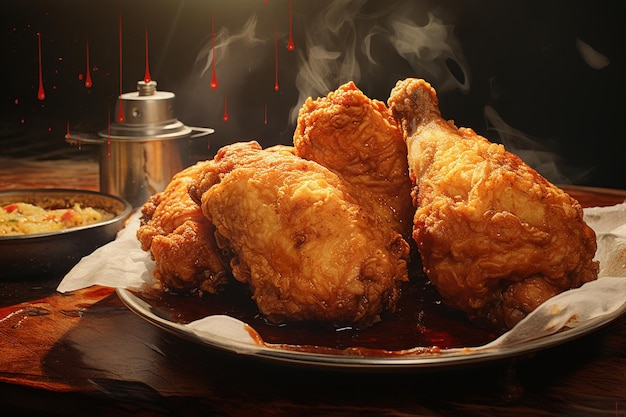 Fried Chicken Stuffed in Bread