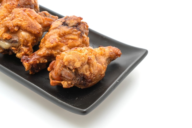 fried chicken on white table