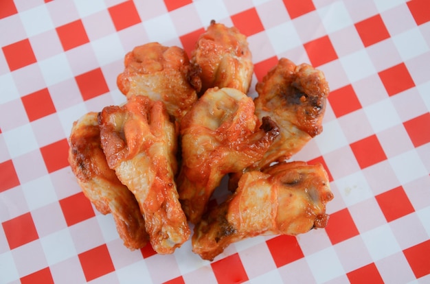 Fried Chicken with BBQ Sauce