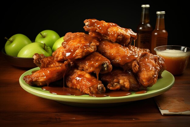 Fried Chicken with a Honey Ginger Glaze