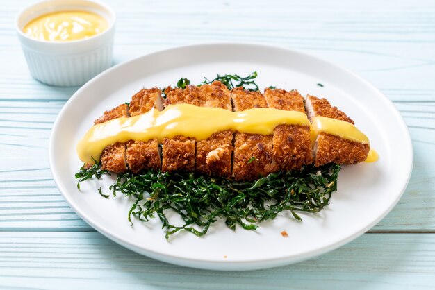 fried chicken with lemon lime sauce