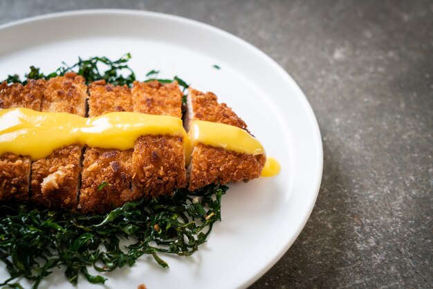 fried chicken with lemon lime sauce