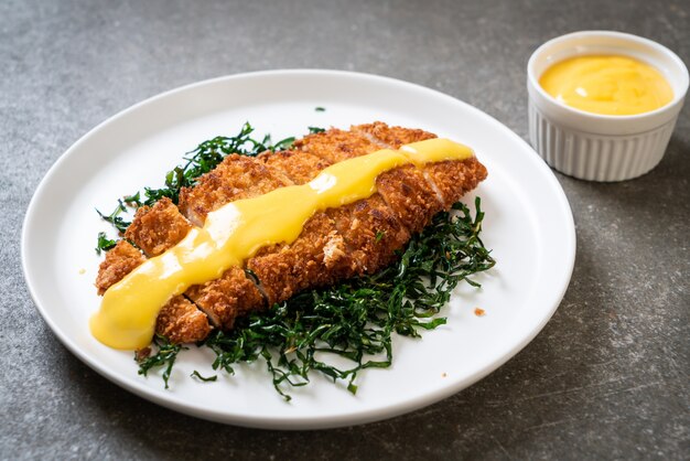 fried chicken with lemon lime sauce