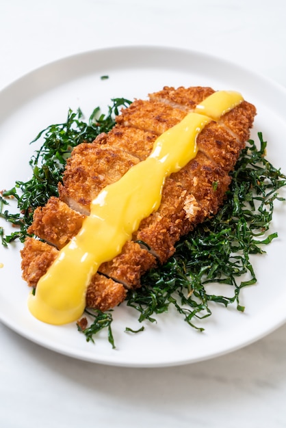 fried chicken with lemon lime sauce