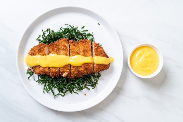 fried chicken with lemon lime sauce