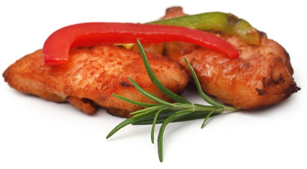 Fried chicken with rosemary