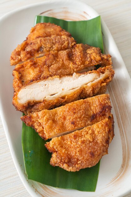 fried chicken with sticky rice and spicy sweet sauce