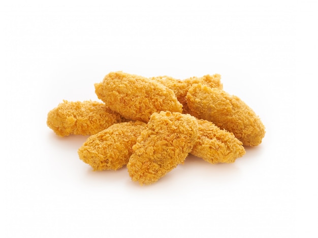 Fried crispy chicken nuggets