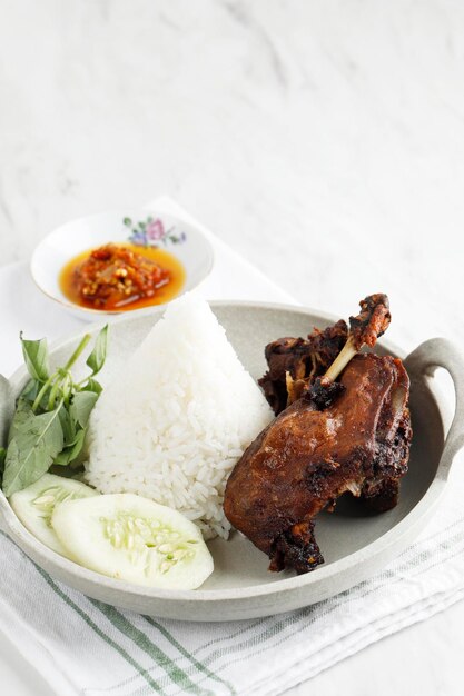 Fried Duck with Rice