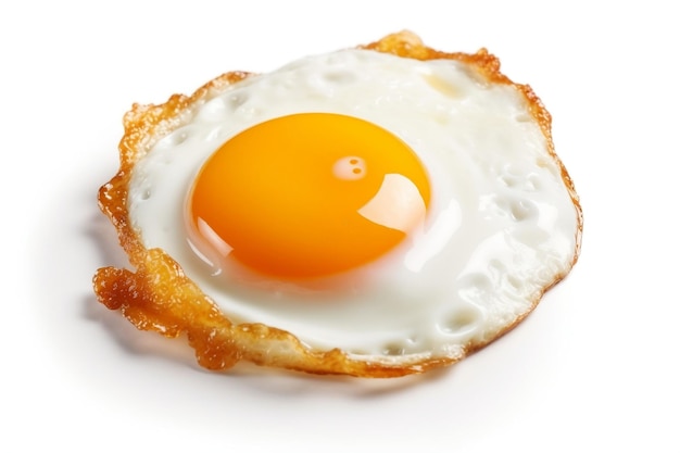 Fried Egg Isolated on a Transparent Background AI