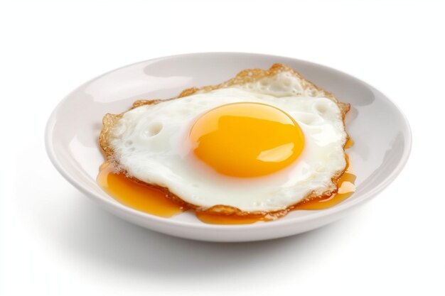 Fried Egg Isolated on a Transparent Background AI