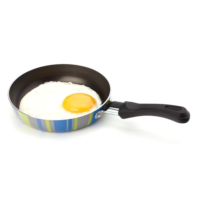 Fried egg on pan