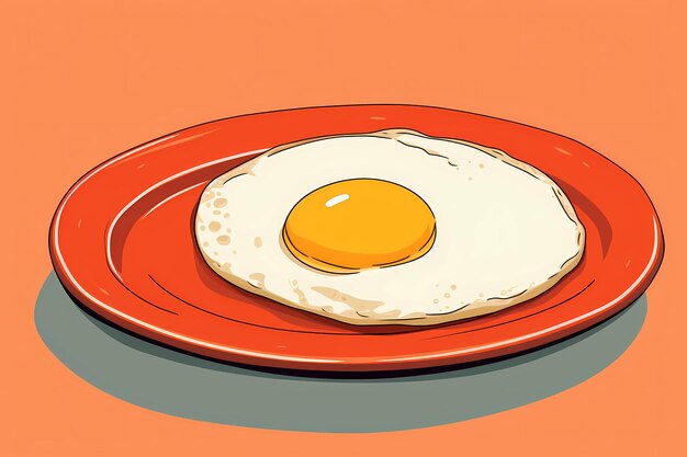 fried eggs on a plate