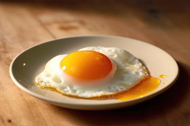 식탁에서 제공되는 튀긴 계란 전문 광고 음식 사진