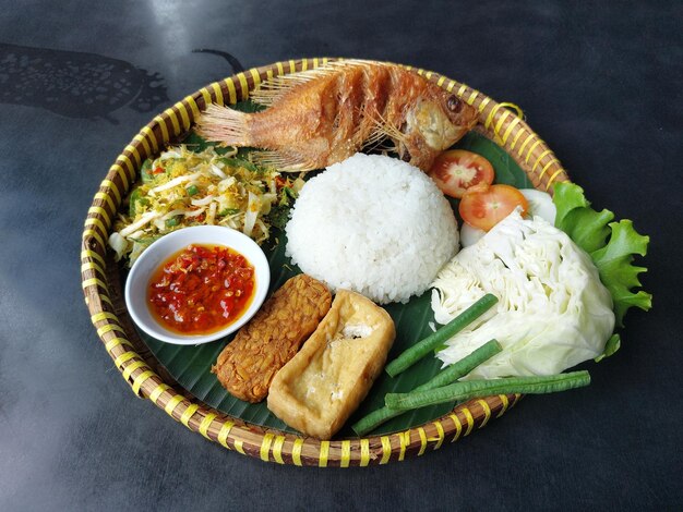 Fried fish menu