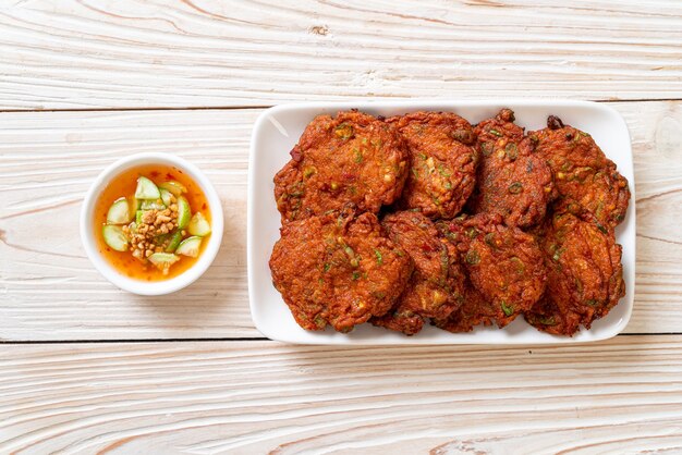 fried fish paste balls or deep fried fish cake