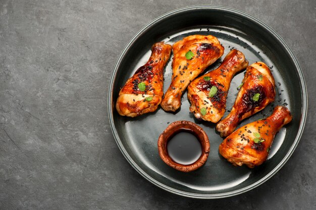 Fried Grilled chicken drumstick